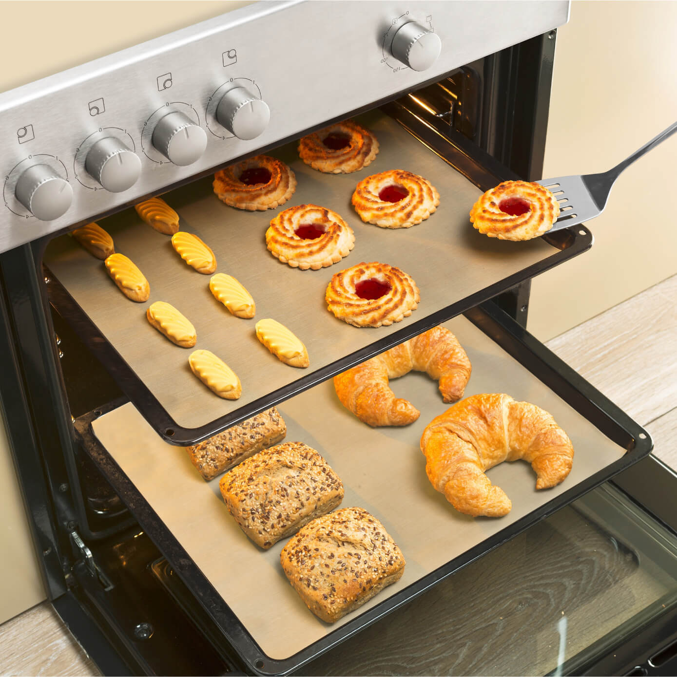 Dauer-Backfolie Braun 2er Set Dauer-Backfolie Braun 2er Set