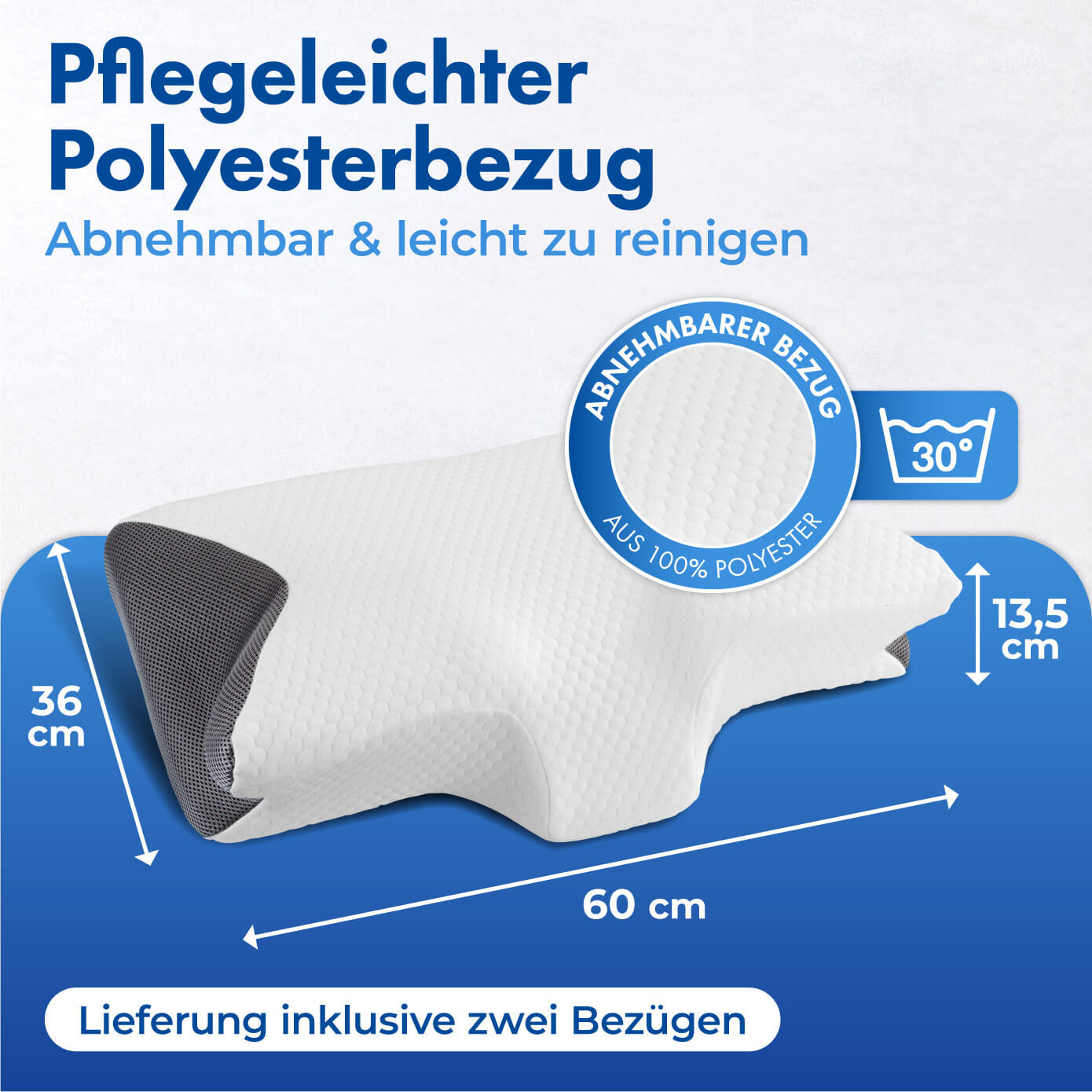 Seitenschläfer-Nackenstützkissen Visco Seitenschläfer-Nackenstützkissen Visco