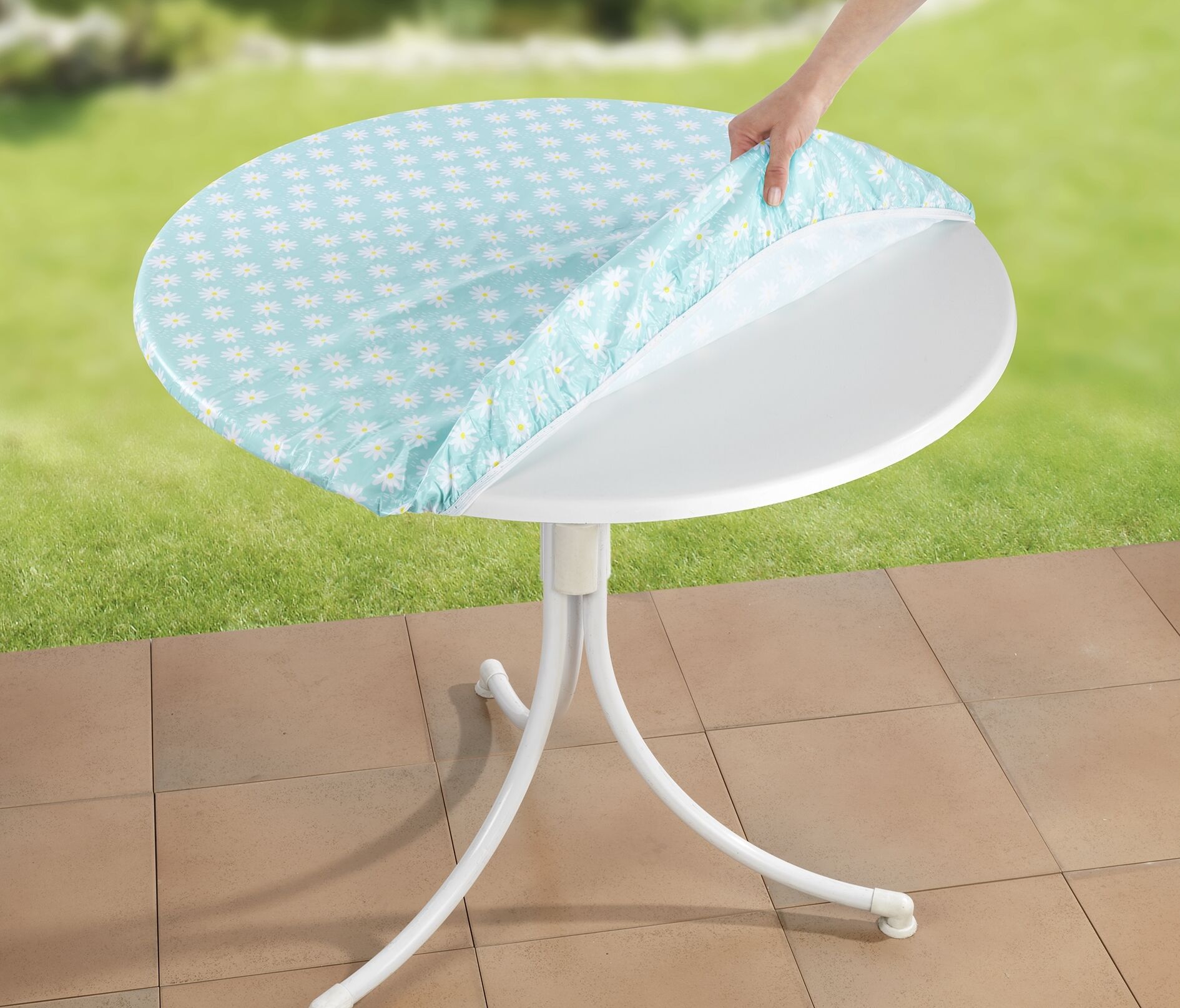 Spann-Tischdecke Margerite