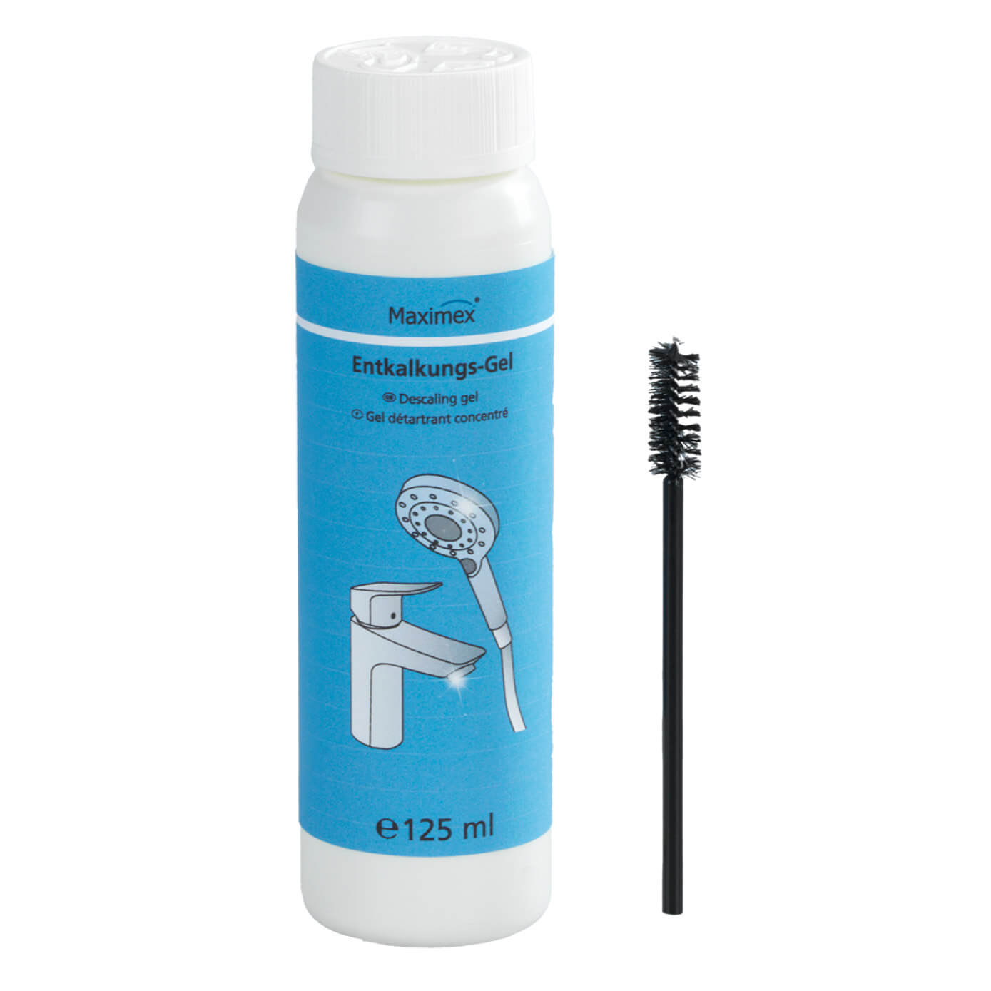 Entkalkungsgel mit Bürste, 125 ml