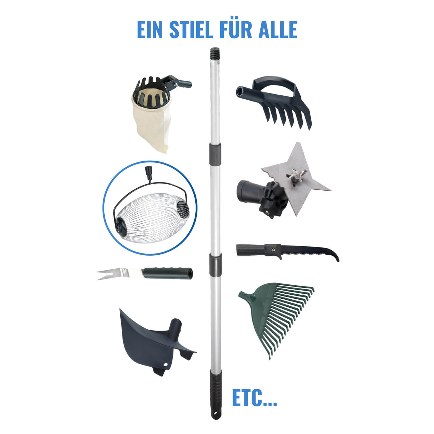 E2V Rollsammler + Teleskopstiel E2V Rollsammler + Teleskopstiel