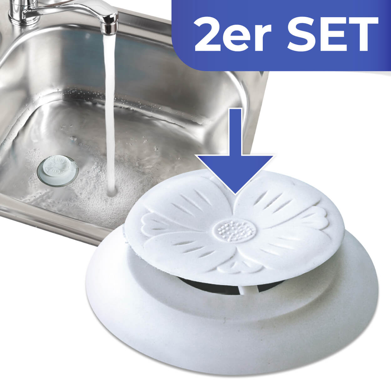 Abfluss-Stöpsel, 2er Set Abfluss-Stöpsel, 2er Set
