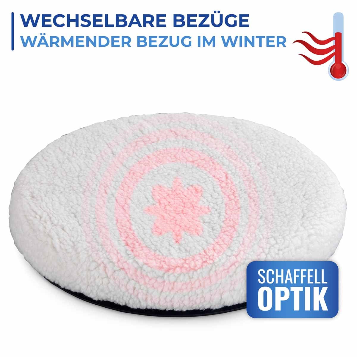 Drehkissen mit 2 Wechselbezügen Drehkissen mit 2 Wechselbezügen