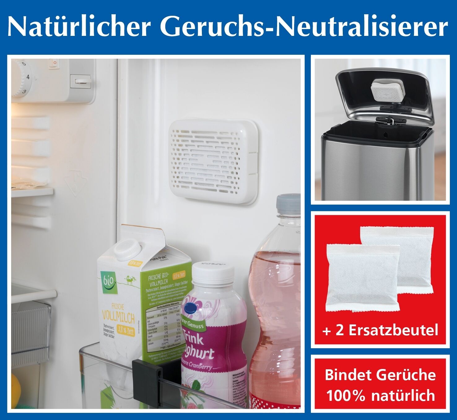 Universal-Geruchsneutralisierer, für Kühlschrank, Abfalleimer etc.